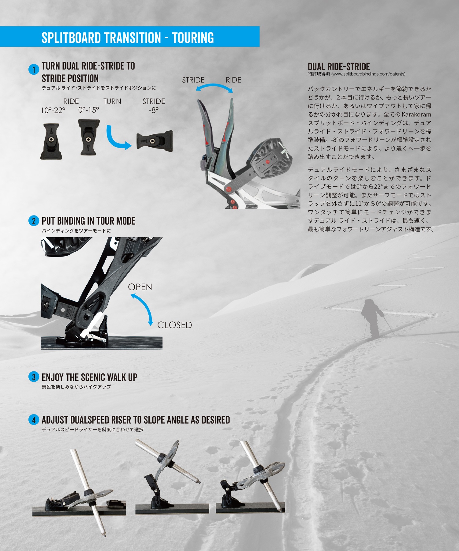 KARAKORAM カラコラム W PRIME NOMAD スノーボード バインディング