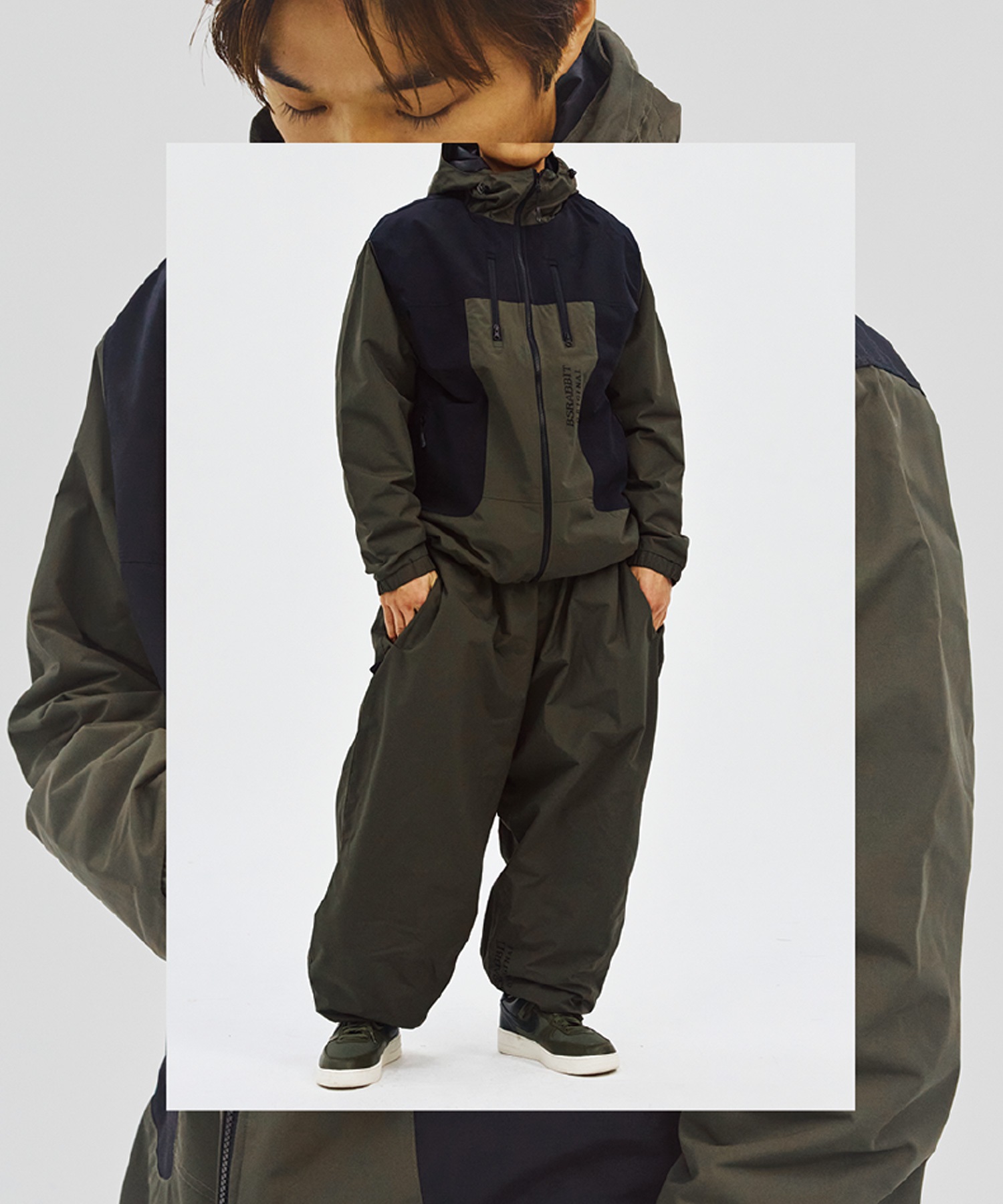 BSRABBIT ビエスラビット HIGH HOODED スノーボード ウェア ジャケット