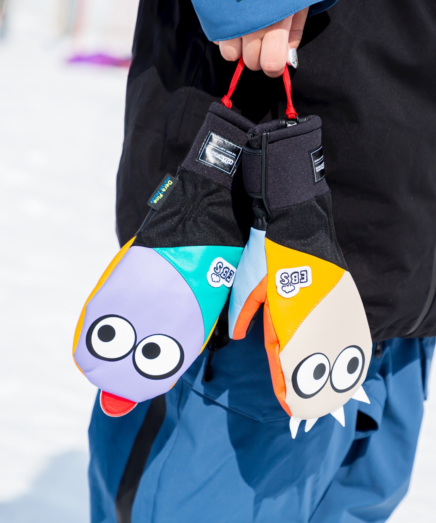 eb's エビス KEMONO CHAN ミトン スノーボード グローブ ユニセックス