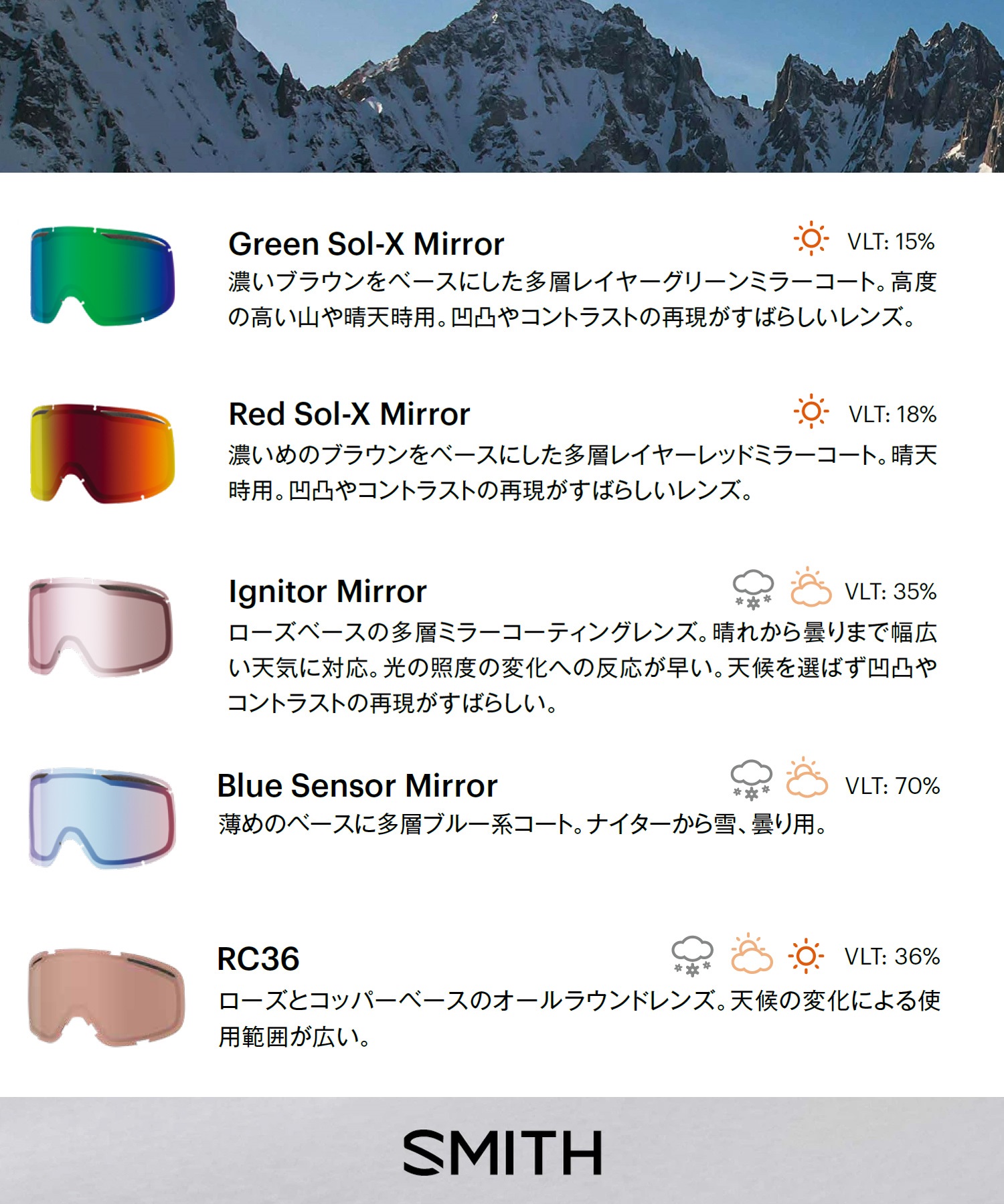 SMITH スミス VOGUE BLACK 平面 スノーボード ゴーグル ユニセックス