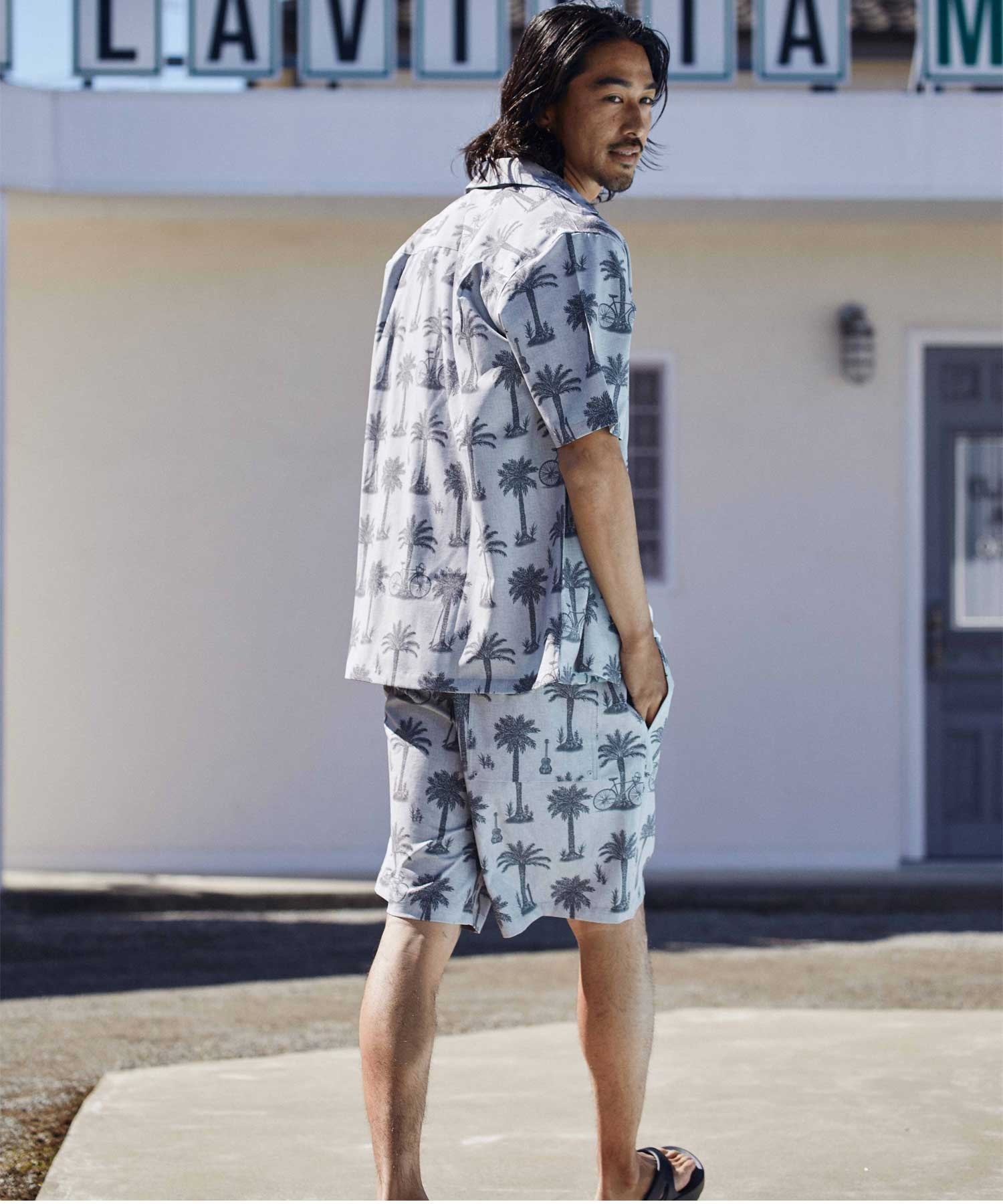 DEAR LAUREL ディアローレル メンズ ショートパンツ アロハショーツ