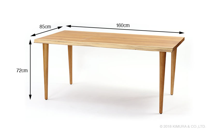 IDENTITY チーク無垢材 ダイニングテーブル 160cm幅 T346WXを激安で