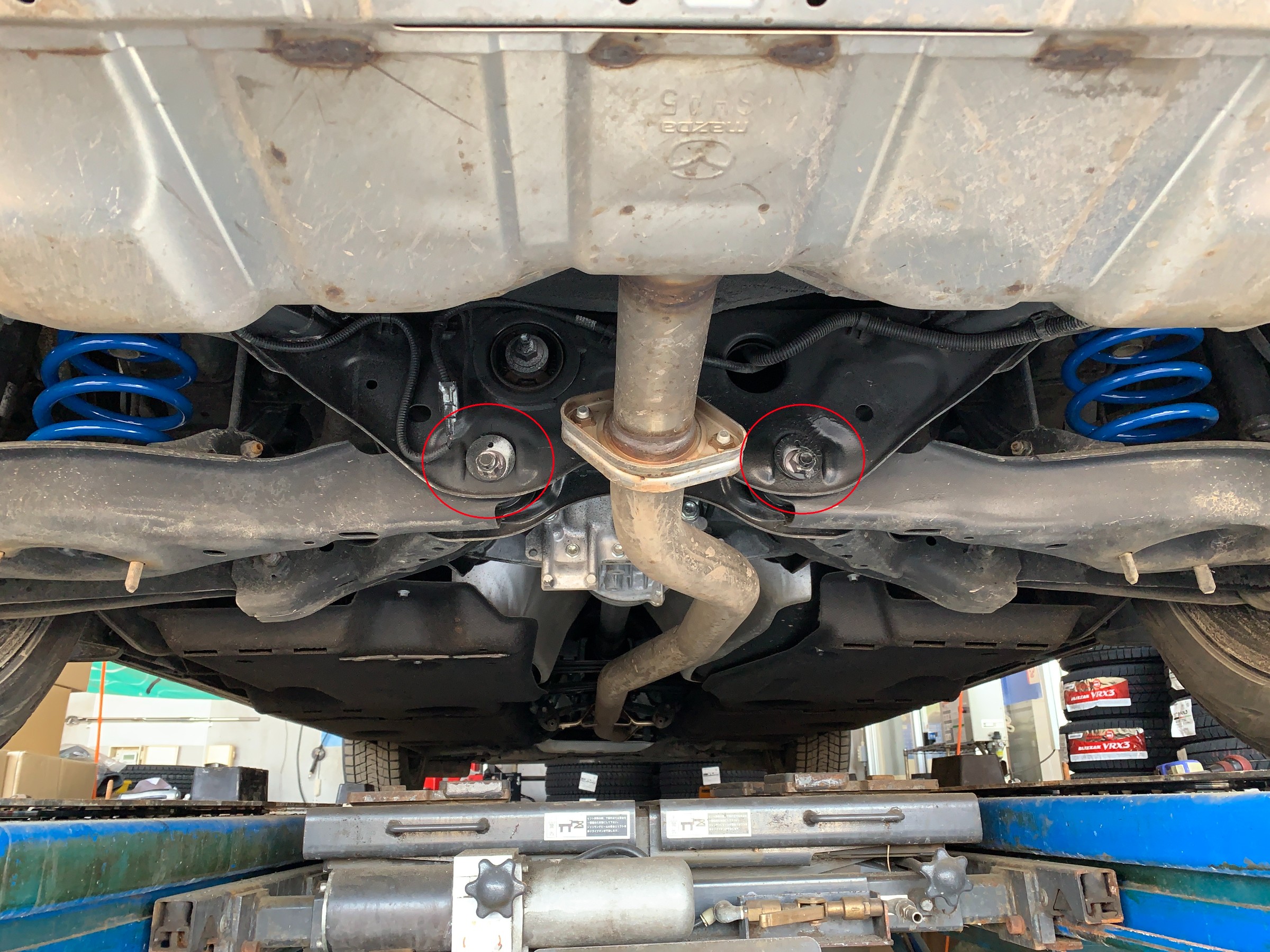 マツダ CX-8 ダウンサス入替＆アライメント調整(後編） | タイヤマン藻