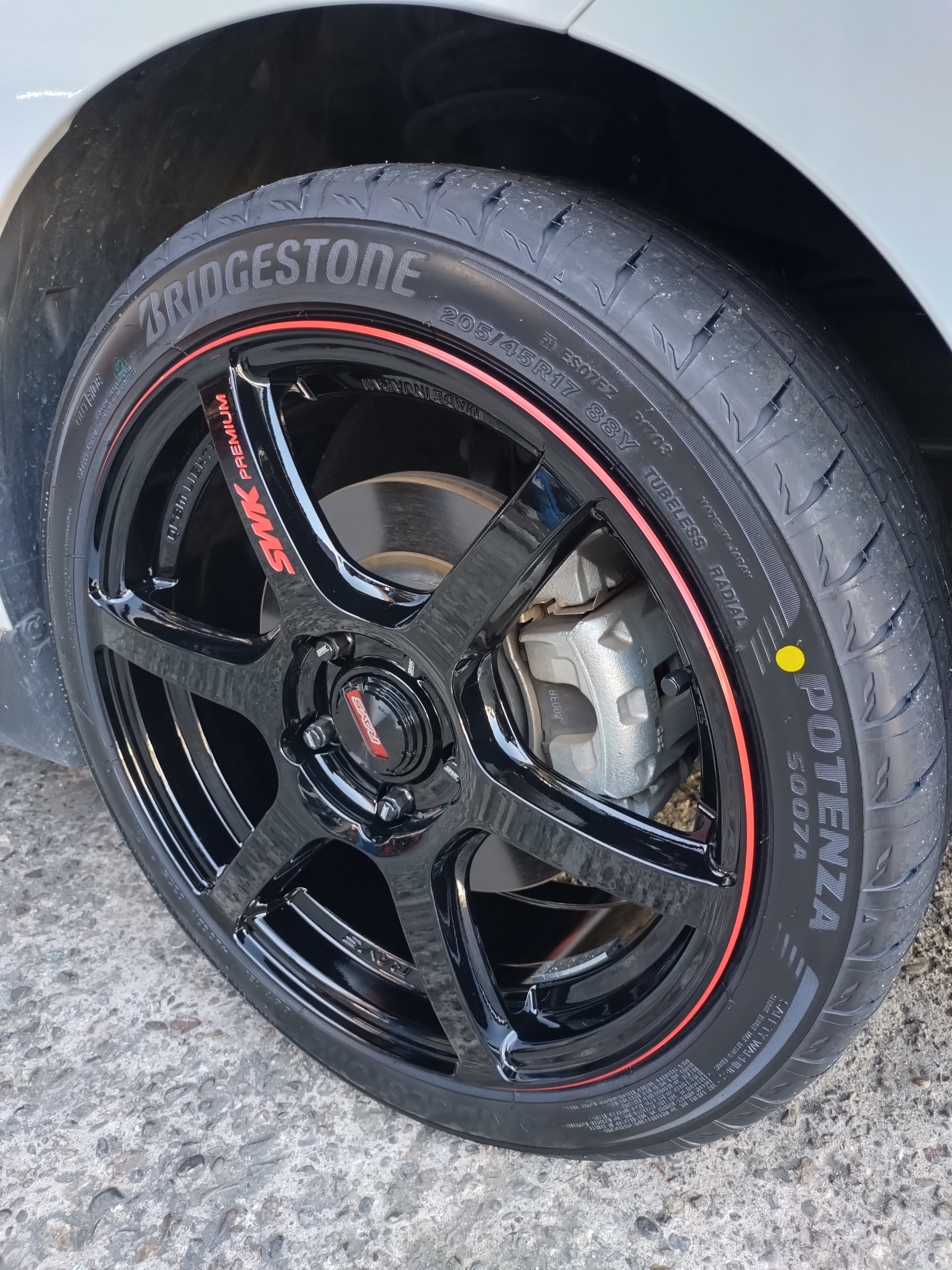 スズキ スイフトスポーツ ポテンザS007装着です！ | スズキ スイフト