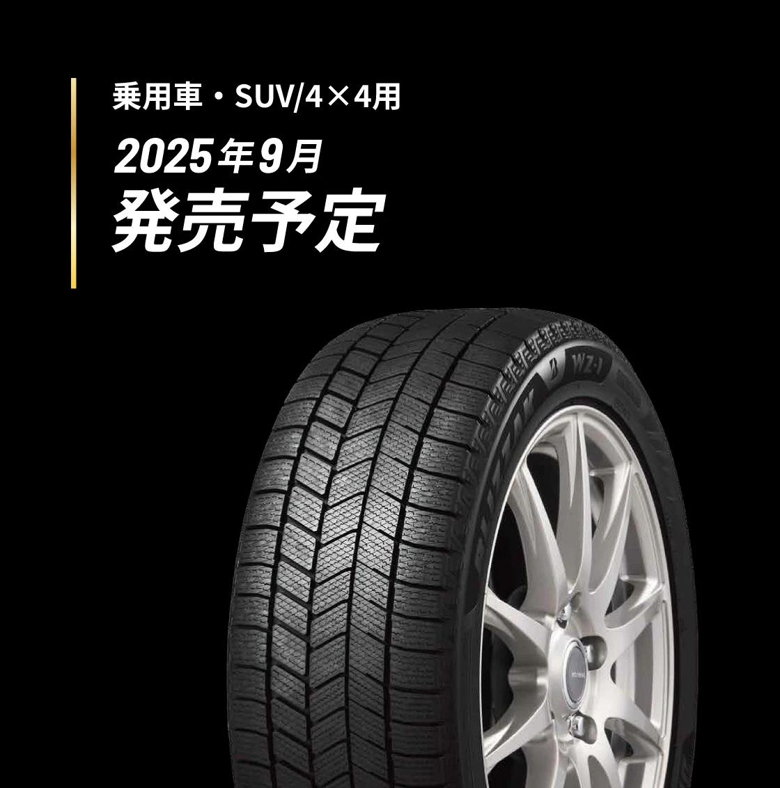 冬の安心を最新スタッドレスで】BLIZZAK WZ-1（ブリザック ダブル