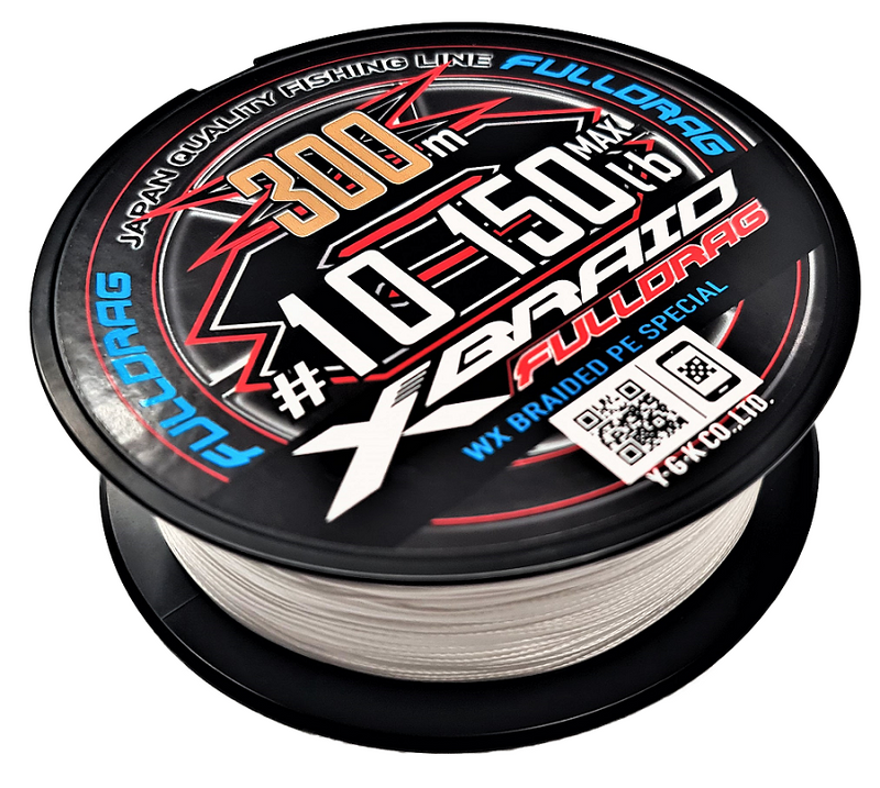 X-Braid Full Drag 300m 150lb #10. マグロ①