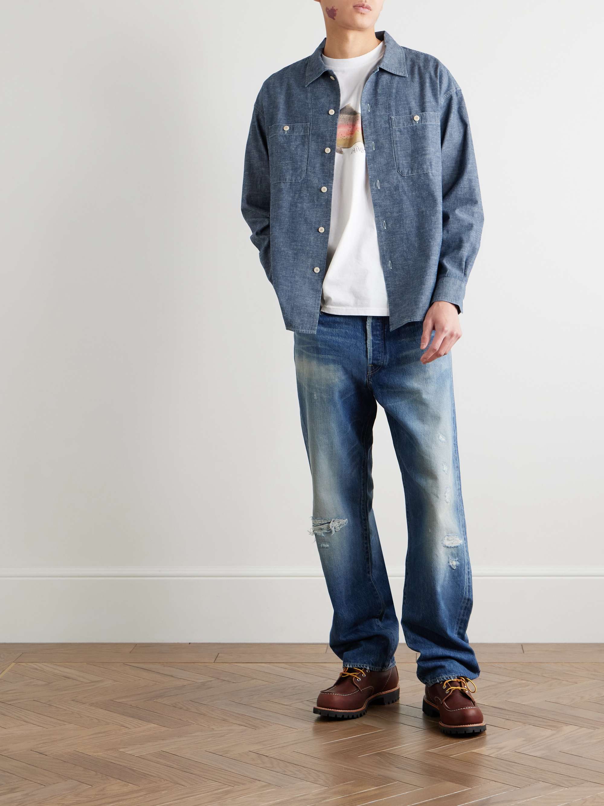 VISVIM Lumber Cotton-Chambray Shirt for Men | MR PORTER