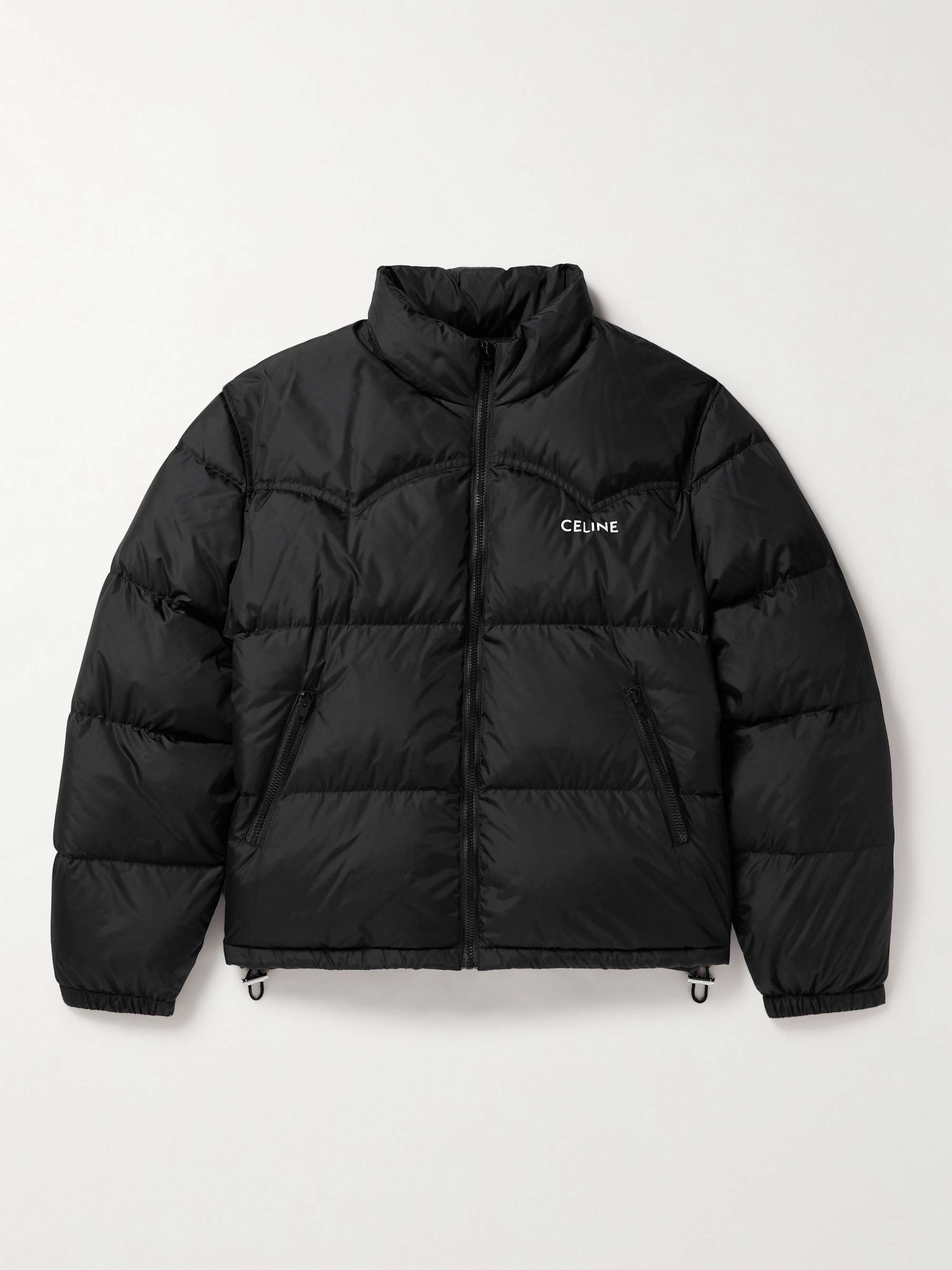 CELINE Logo-Print Shell Down Jacket for Men | MR PORTER