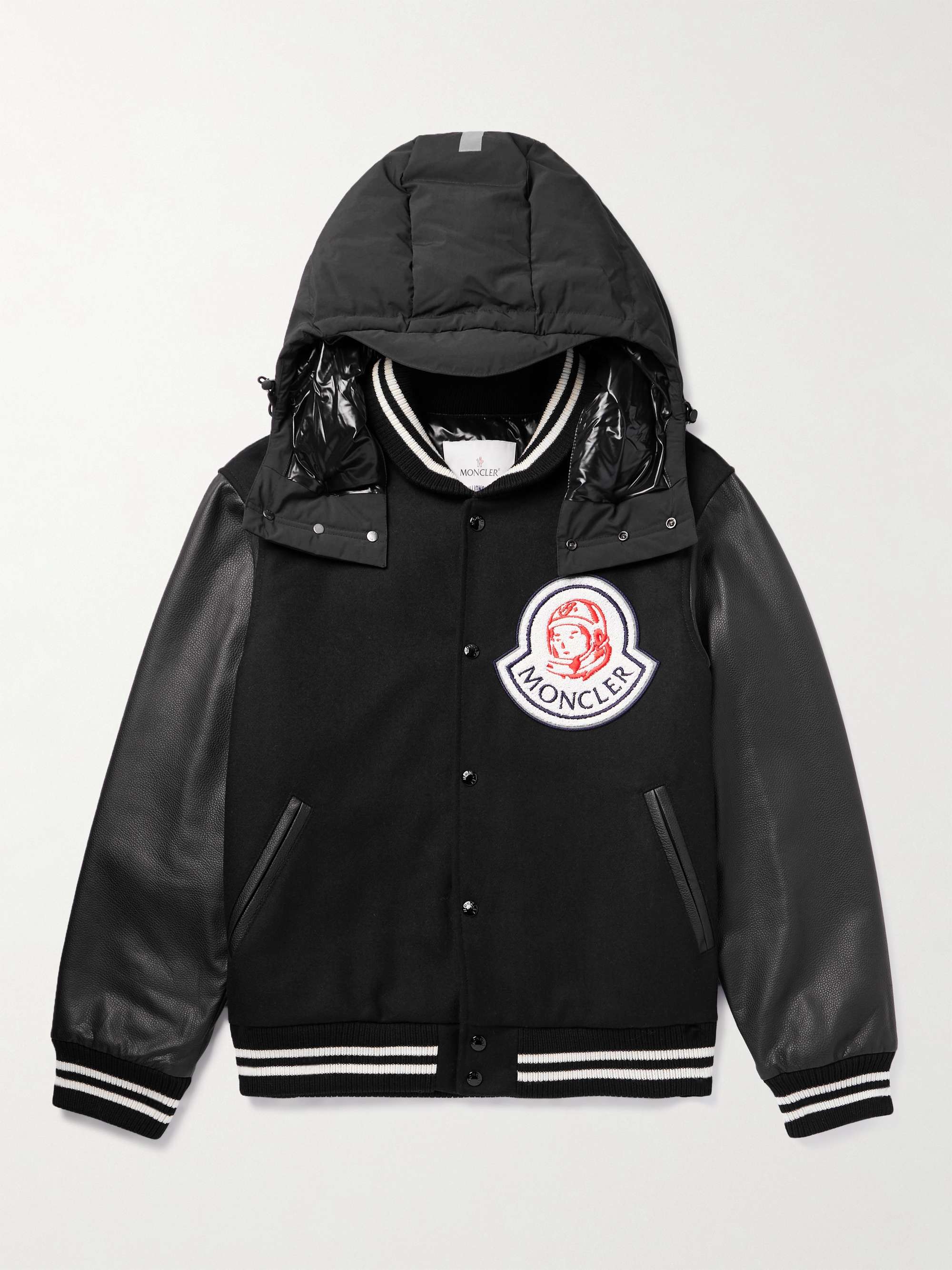 MONCLER GENIUS + Billionare Boys Club Leather-Trimmed Logo