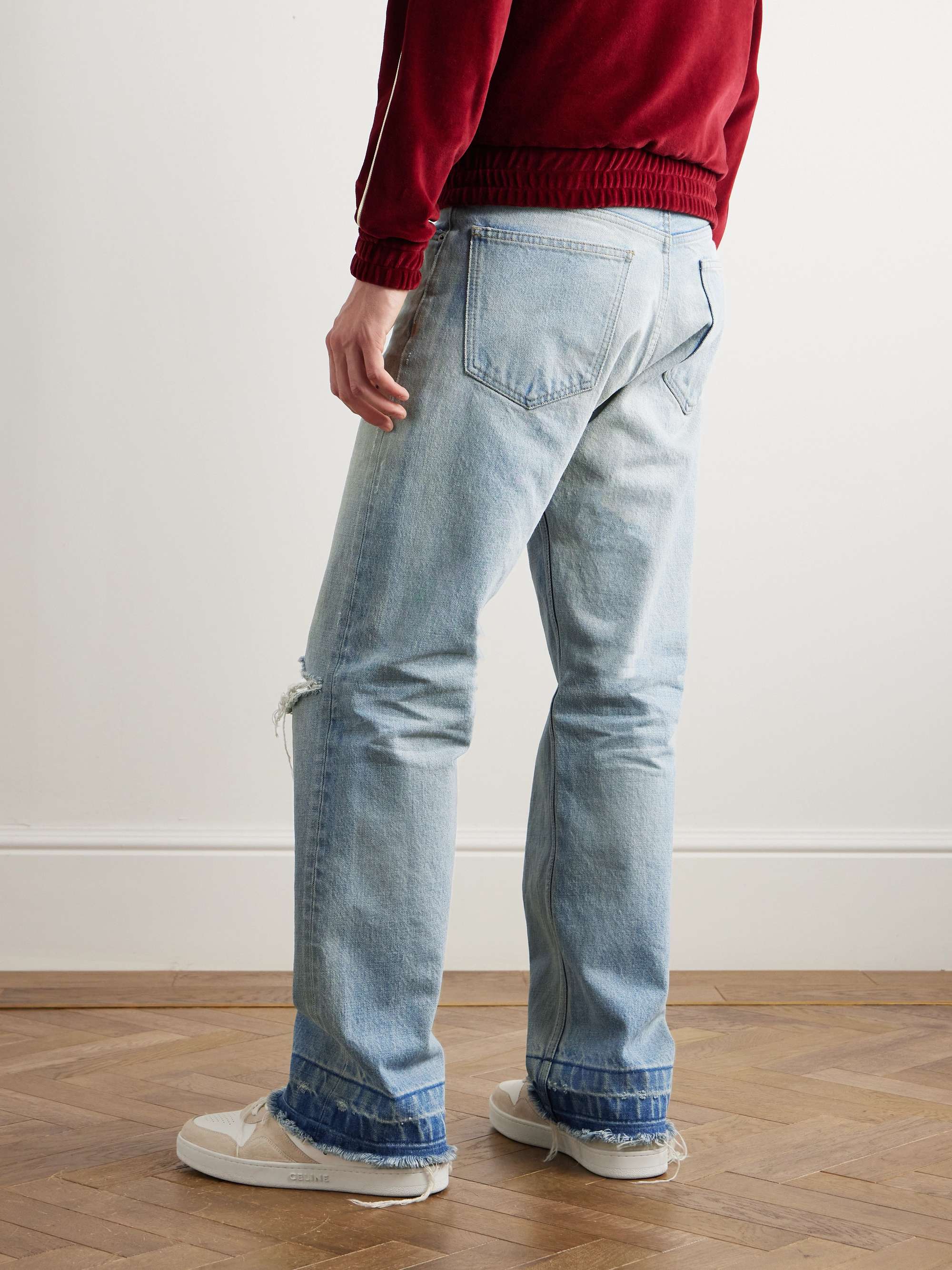 CELINE Wesley Straight-Leg Distressed Jeans for Men | MR PORTER