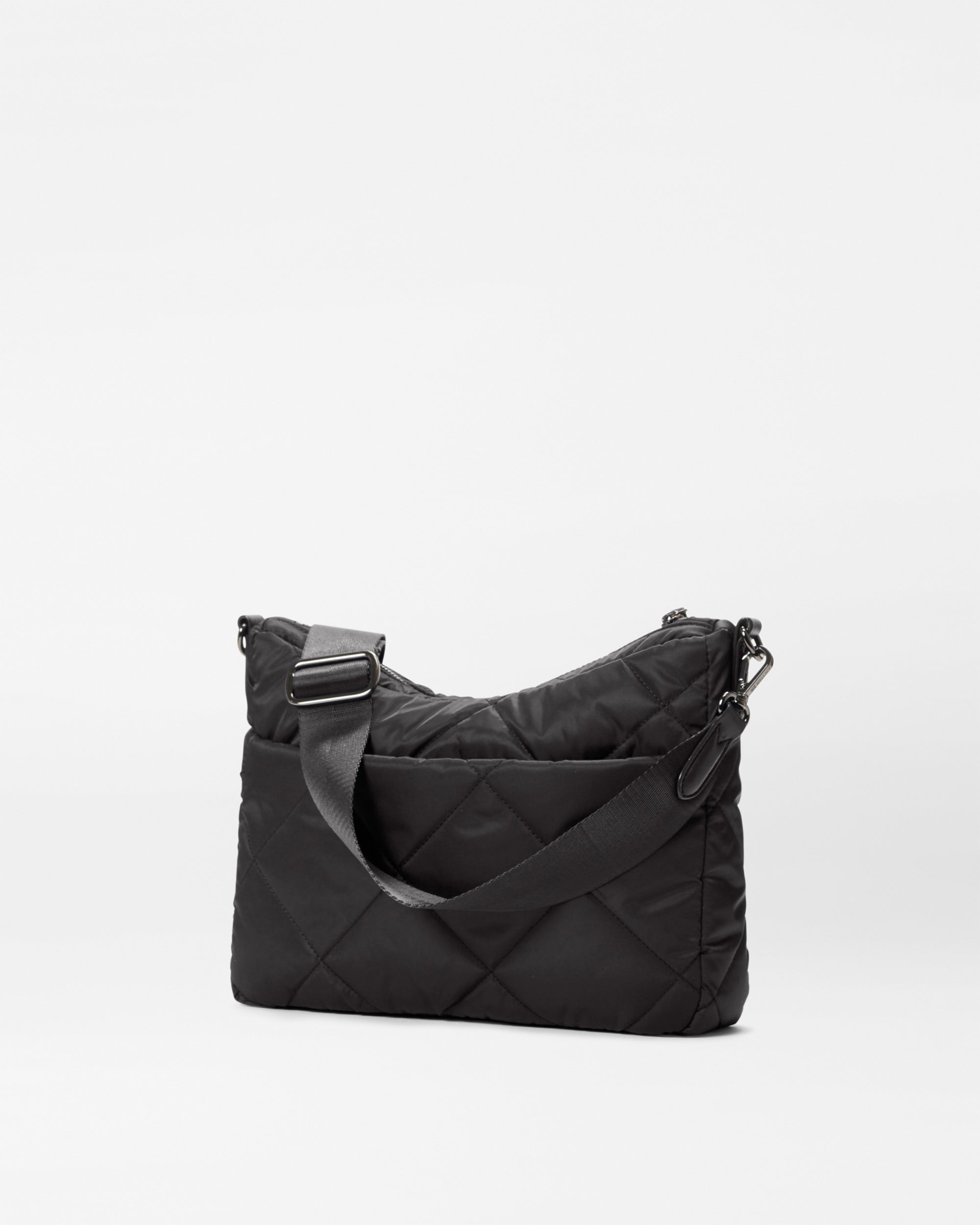 Madison Uptown Quilted Crossbody Bag in Black| MZ Wallace