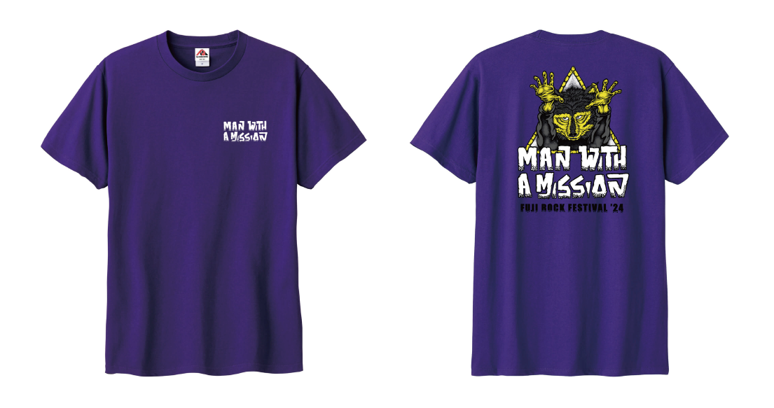 MAN WITH A MISSIONとFUJI ROCK '24とのコラボTシャツがフジロック公式