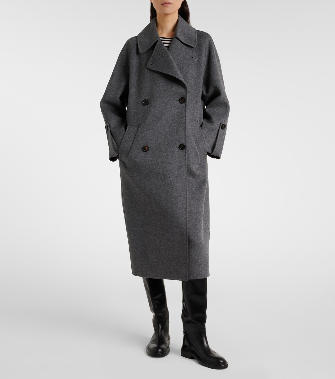 Alice virgin wool coat in grey - S Max Mara | Mytheresa