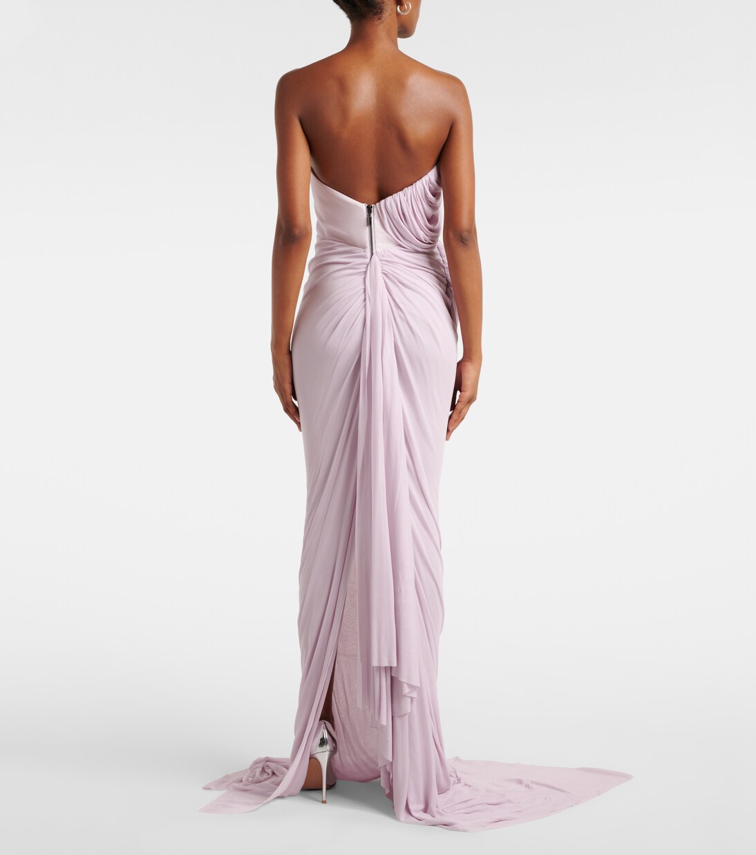 Systema draped jersey gown in purple - Maticevski | Mytheresa
