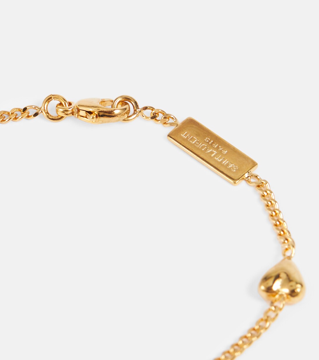 Opyum Heart charm bracelet in gold - Saint Laurent | Mytheresa