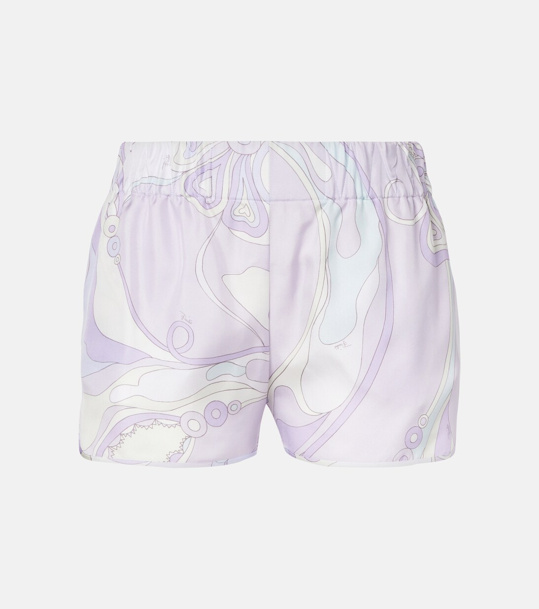 Orchidee low-rise silk twill shorts in purple - Pucci | Mytheresa