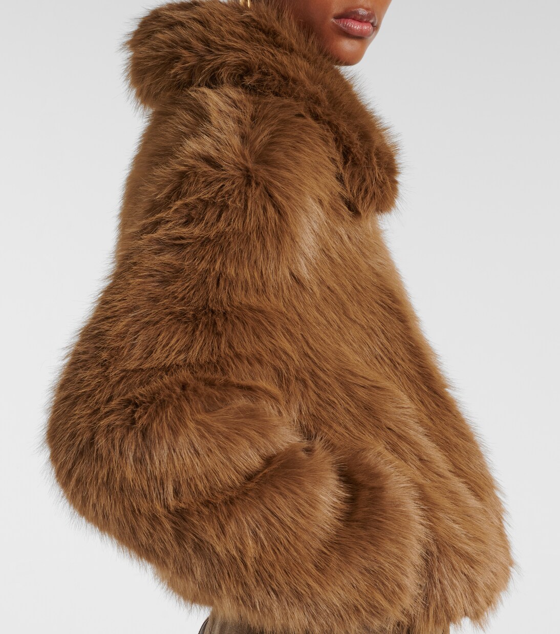 Hope faux fur jacket in brown - The Frankie Shop | Mytheresa