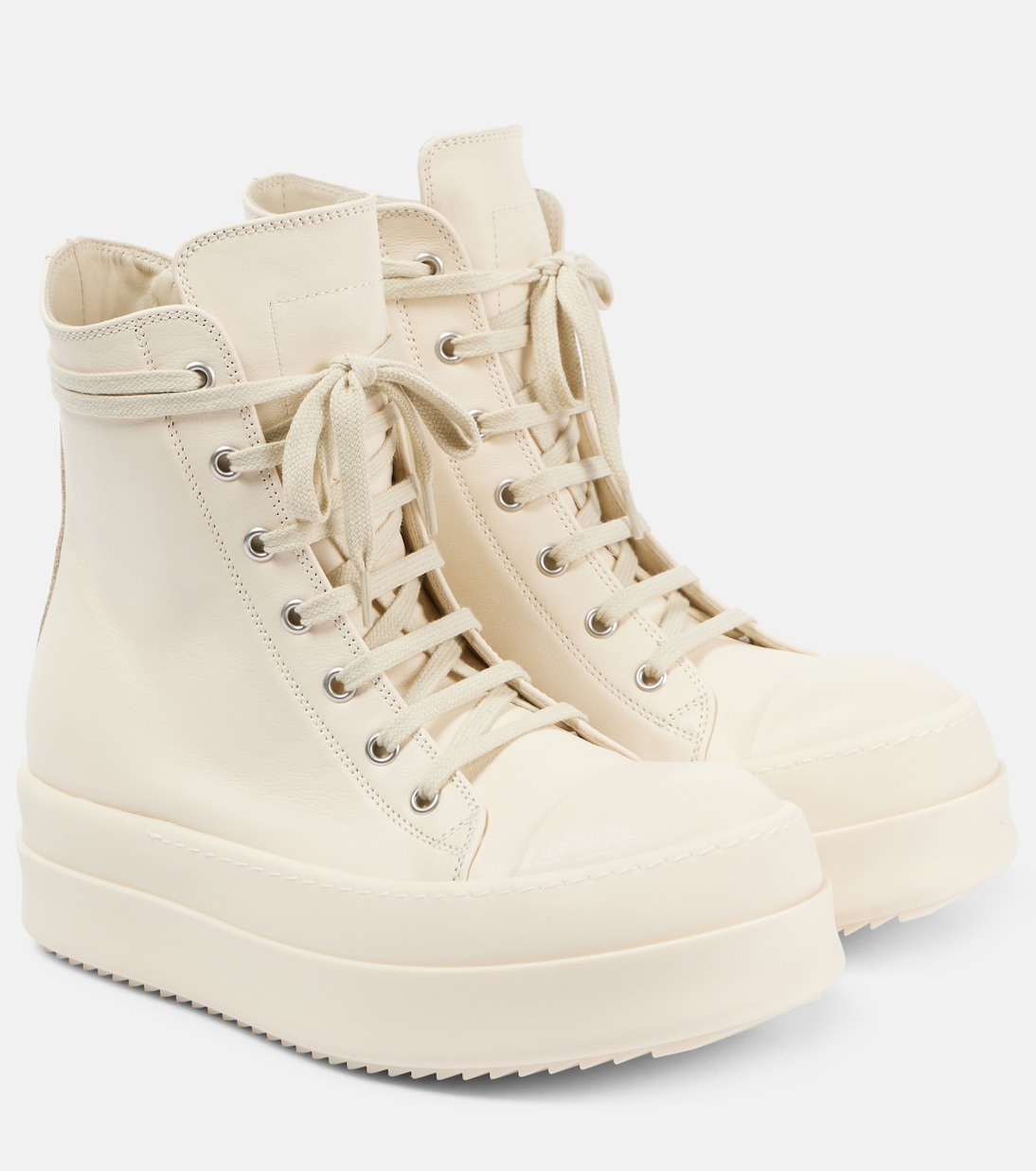 Mega Bumper leather sneakers in white - Rick Owens | Mytheresa