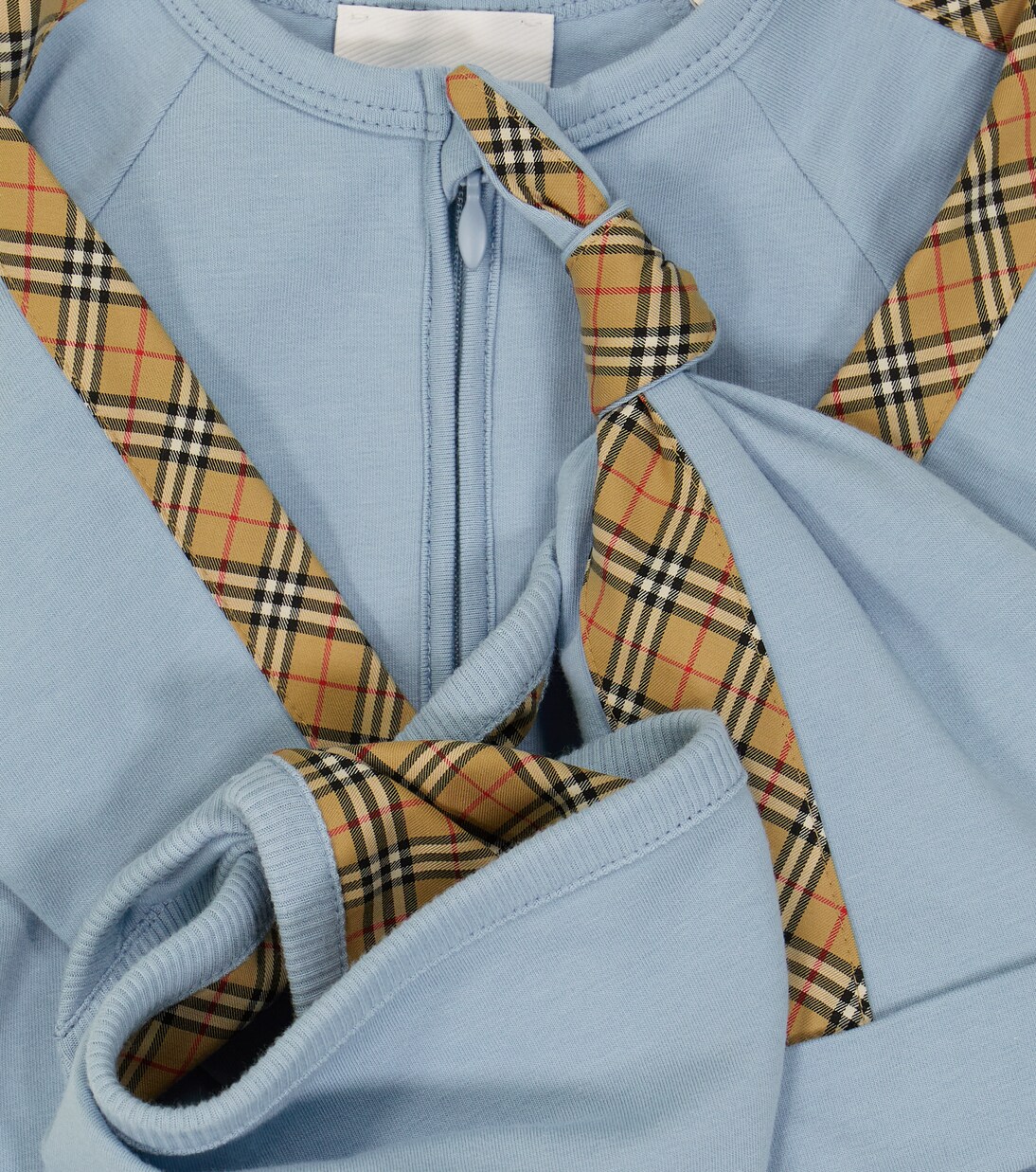 Baby onesie, bib and hat set in blue - Burberry Kids | Mytheresa