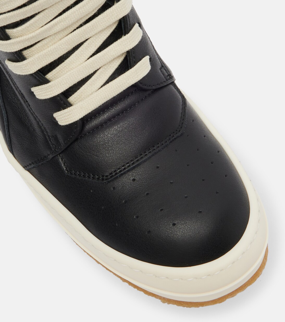 Geobasket leather sneakers in black - Rick Owens | Mytheresa
