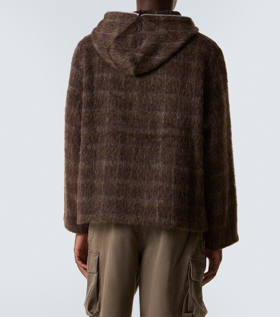 Checked zip-up hoodie in brown - Our Legacy | Mytheresa