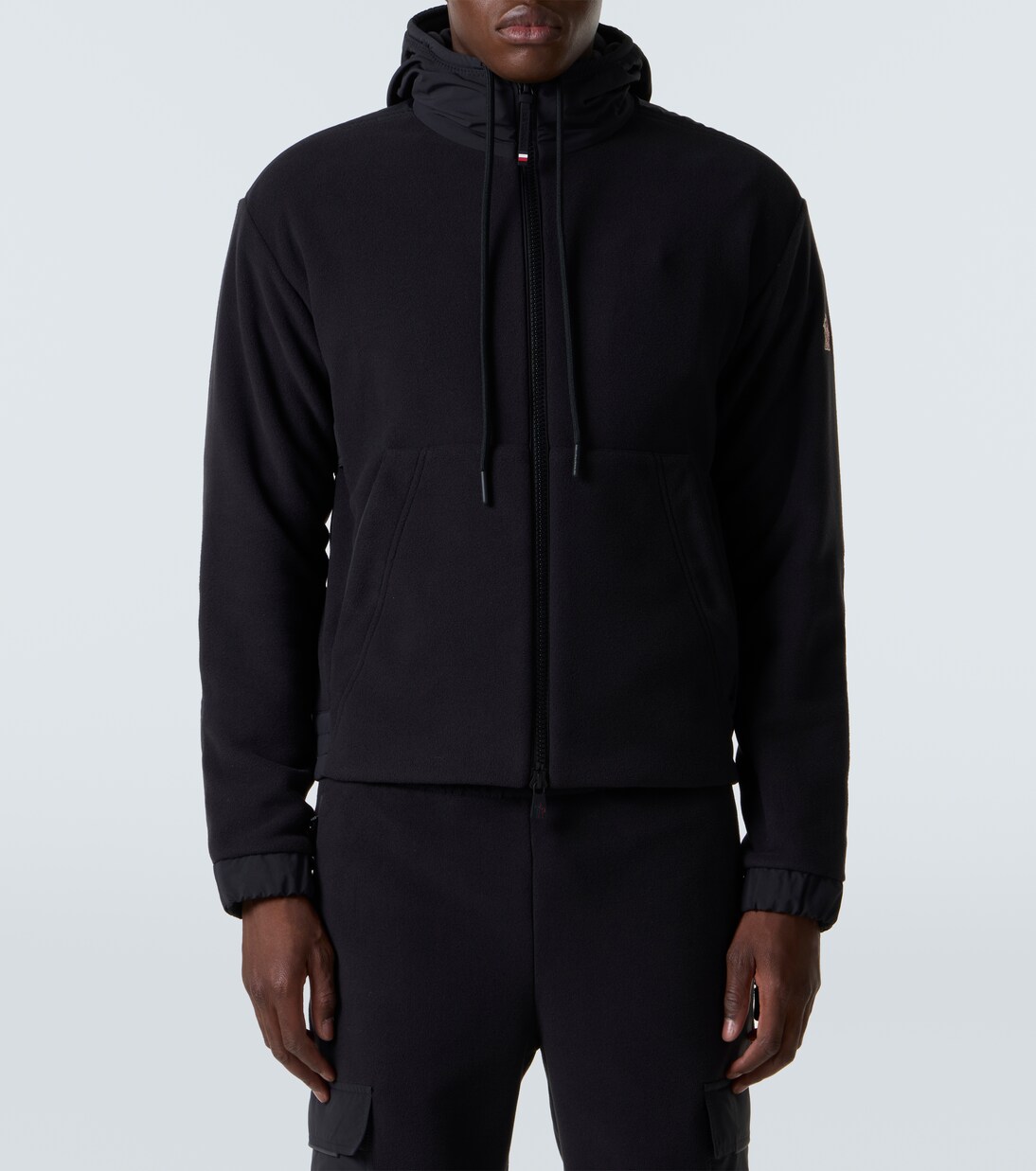 Zip-up hoodie in black - Moncler Grenoble | Mytheresa