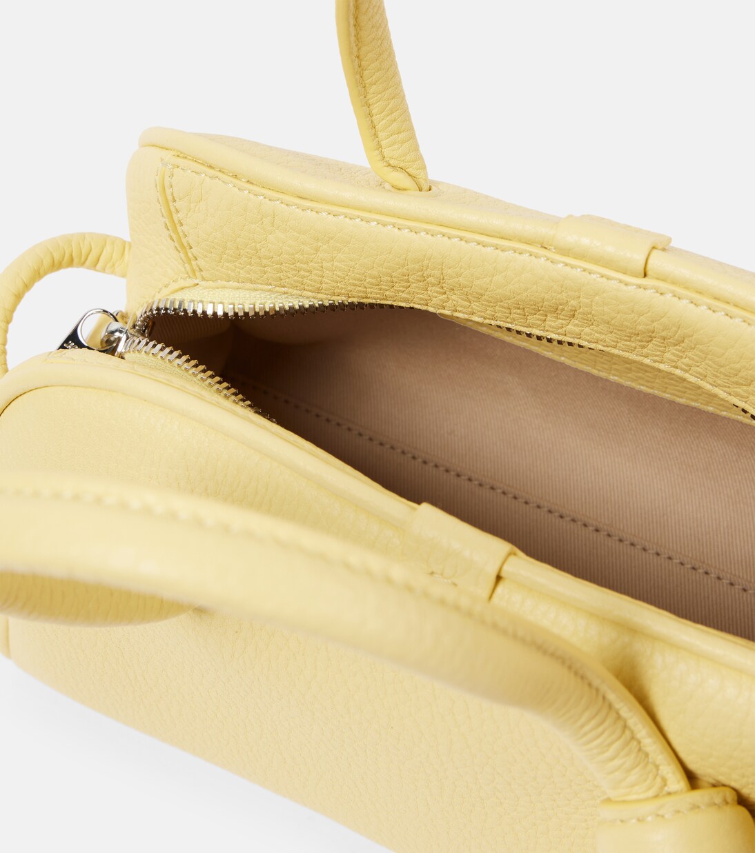 Turismo Small leather tote bag in yellow - Jacquemus | Mytheresa