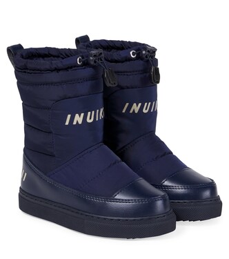 Logo snow boots in black - Moschino Kids | Mytheresa
