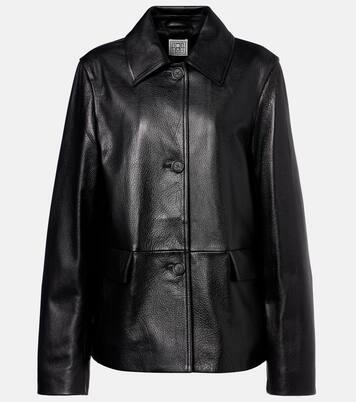 Leather jacket in black - Toteme | Mytheresa