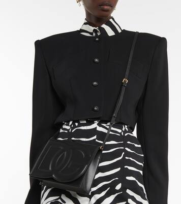 DG leather shoulder bag in black - Dolce Gabbana | Mytheresa