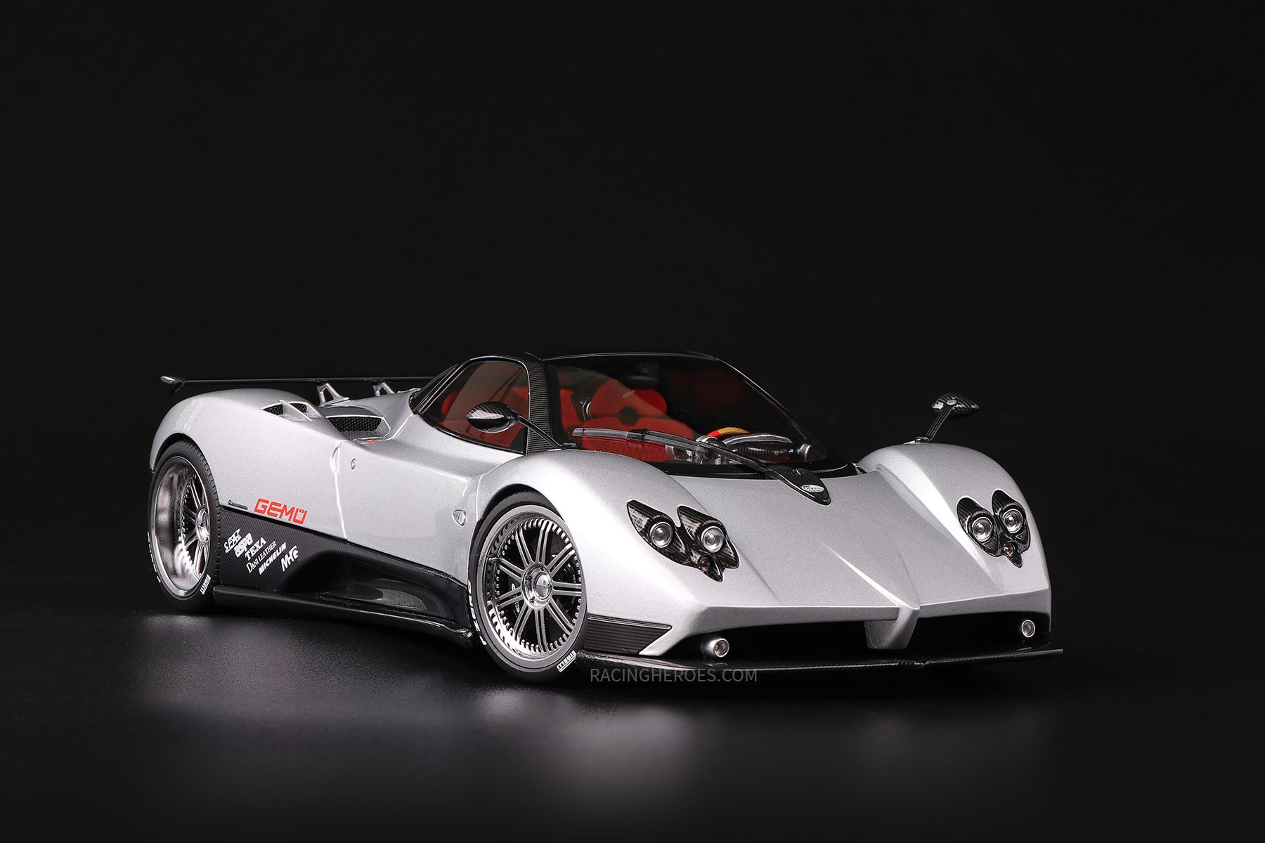 Almost Real Pagani Zonda F 2005 Silver 1/18 Diecast Car
