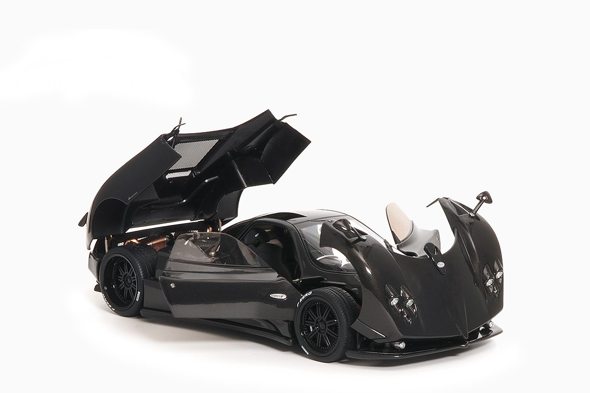 Almost Real Pagani Zonda F Gloss Carbon Black 1/18 Diecast Car