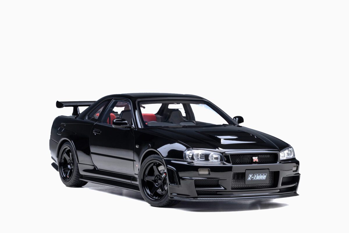 AutoArt Nissan Skyline GT-R (R34) Z-Tune, Black Pearl 1/18 Diecast Car