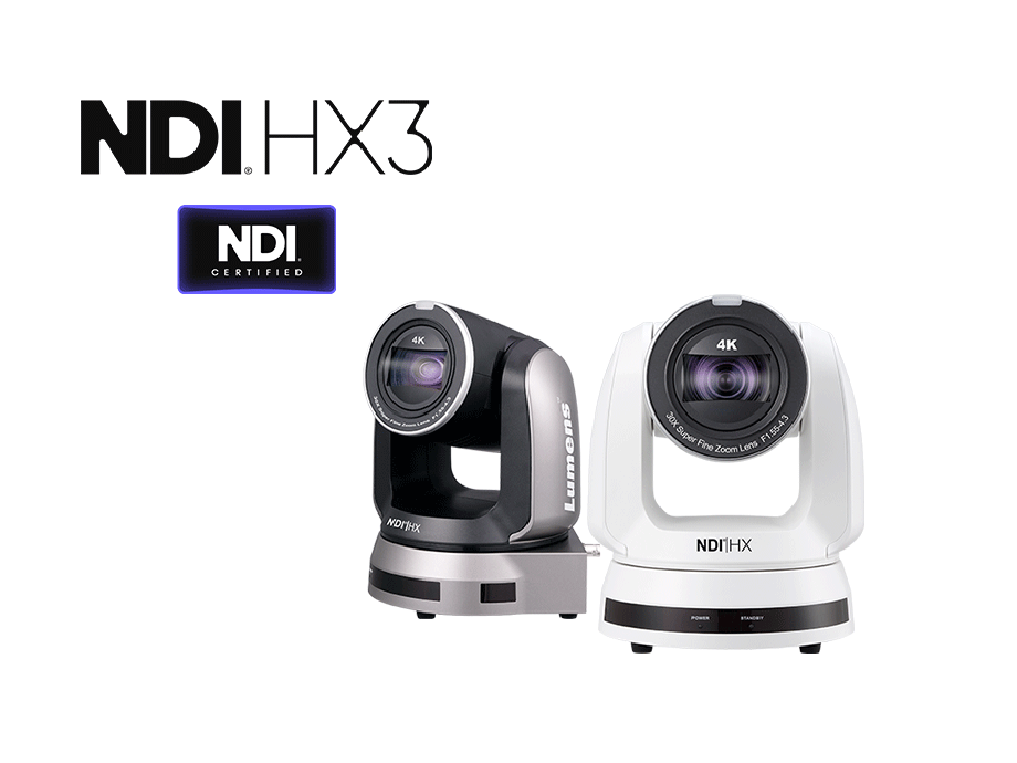 NDI HX3と12G-SDIを搭載した4K NDI PTZカメラ | Lumens