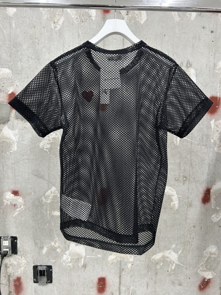 PLAY COMME des GARCONS】Polyester Mesh (Red Emblem)-BLACK