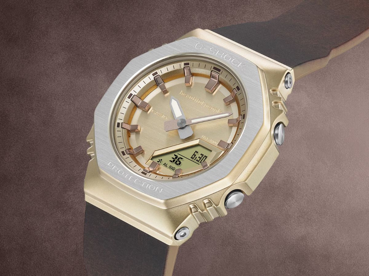 New Casio metal bezel watch with unusual strap launching soon