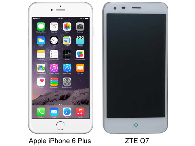 ZTE Q7: an Apple iPhone 6 Plus clone from China - NotebookCheck