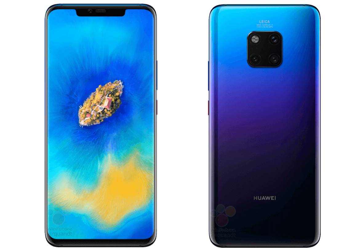 Huawei Mate 20 Pro gets leaked renders - NotebookCheck.net News