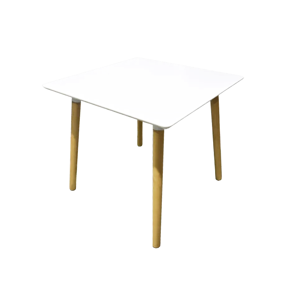 テーブルRT826 80×80【送料無料】ホワイト/ナチュラル | NOCEノーチェ