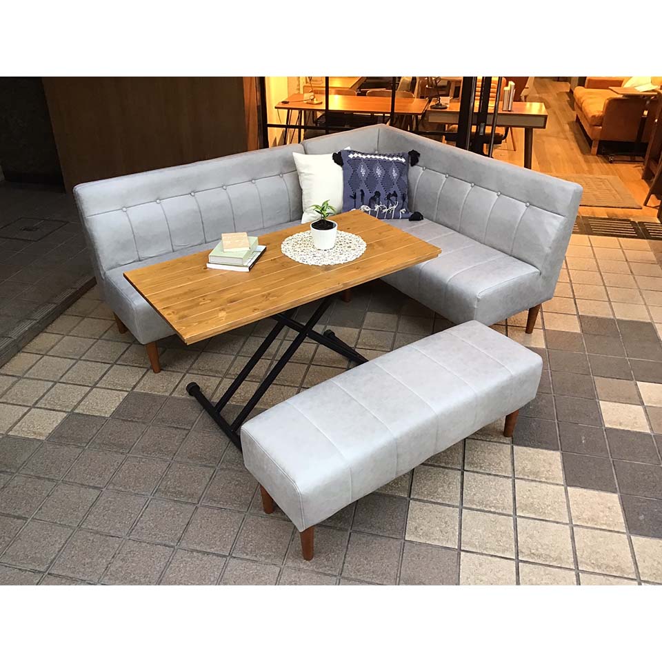 コーナーソファHY9651【送料・開梱設置無料】ライトグレー | NOCE