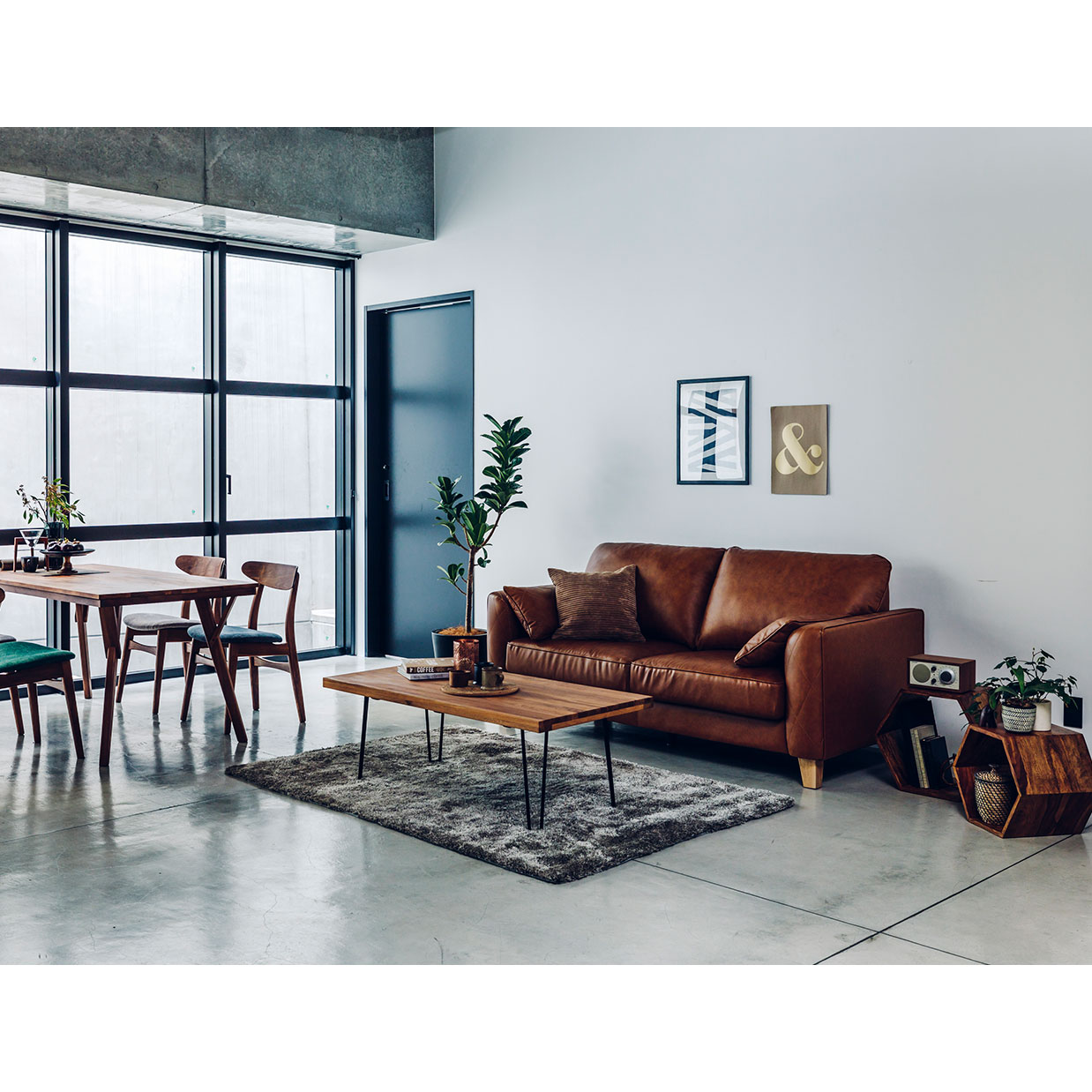 ソファ【本革】S8047【送料・開梱設置無料】 キャメル | NOCEノーチェ