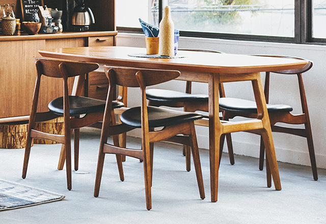 チェアRY54【送料無料】 ウォールナット/ブラック 通販|インテリア