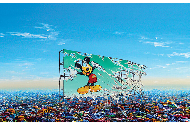 Jeff Gillette（ジェフ・ジレット）のペーパー作品、Mickey Billboard