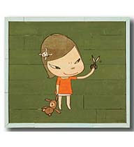 ダラス美術館製作、奈良美智の1000枚限定オフセットリトグラフポスター