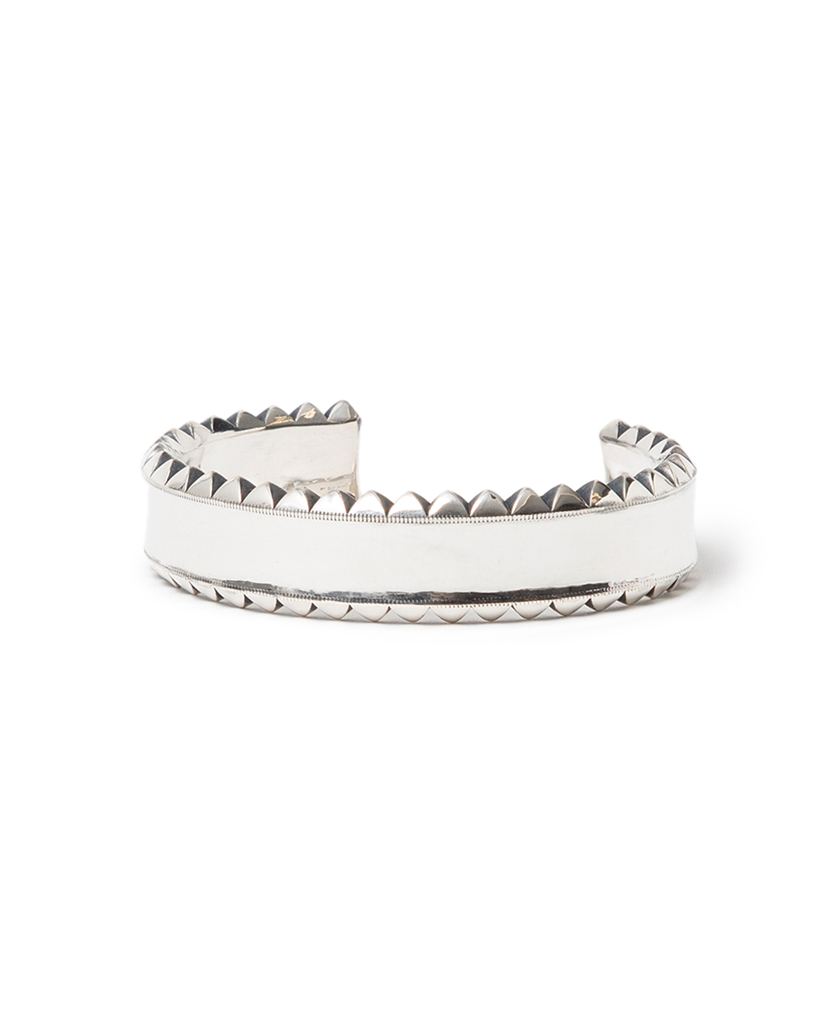 DWELLER STUDS BANGLE WIDE 925 SILVER by END | PRODUCTS | nonnative