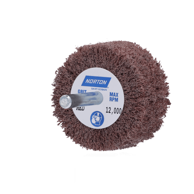 Norton Bear-Tex AO Medium Grit Steel Shank Non-Woven Flap Wheel