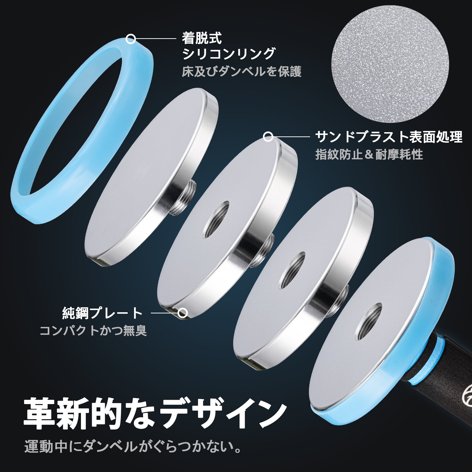 Northdeer 第二世代・可変式ダンベル サンドブラスト版 2.5kg/3kg/5.5