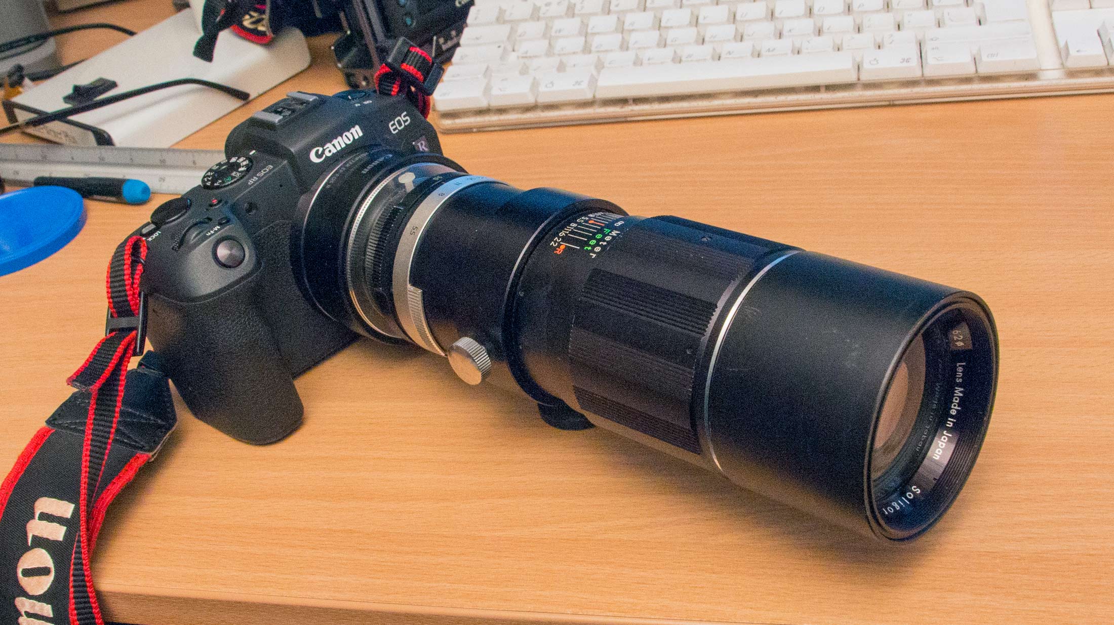 Adapted lens - Soligor 300mm f5.5 on an EOS RP mirrorless camera