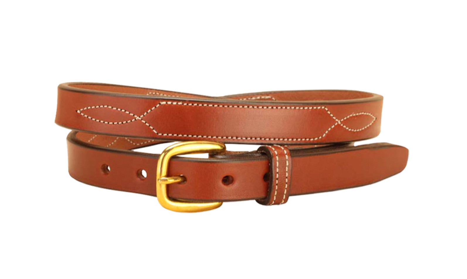 Tory Leather 3/4” Stitched Pattern Leather Belt | North Shore Saddlery