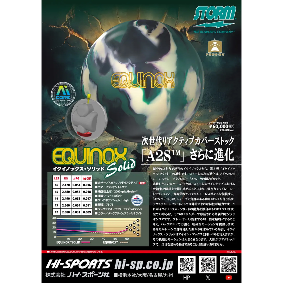 ストーム)イクイノックス・ソリッド [HS] - 34,980円 : ボウリング用品